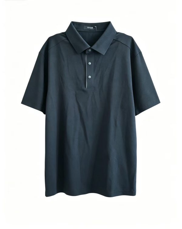 Premium Black Moisture-Wicking Short Sleeve Polo