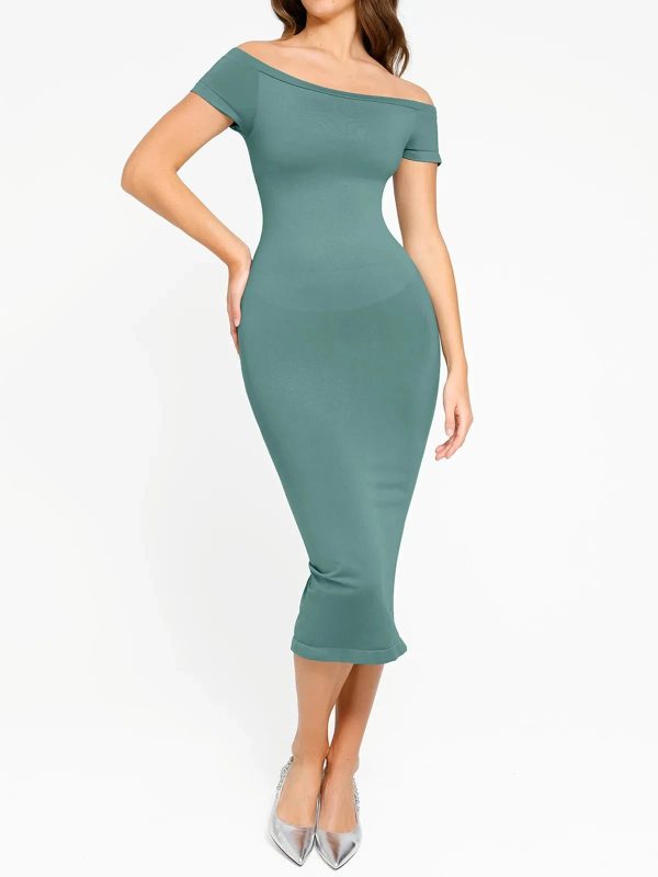 Shapewear Off Shoulder Seamless Dress