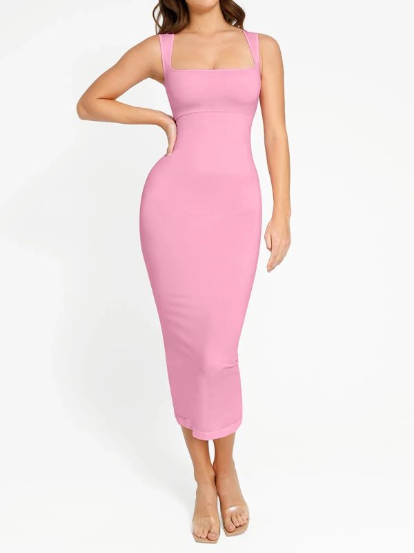 Shapewear Sleeveless Square Neck Seamless Dress